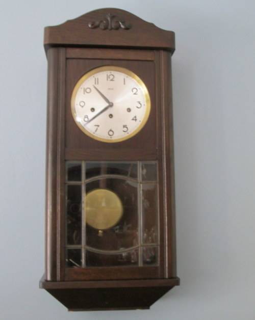 Vintage German Hermile Westminster Wall Clock from Blisful