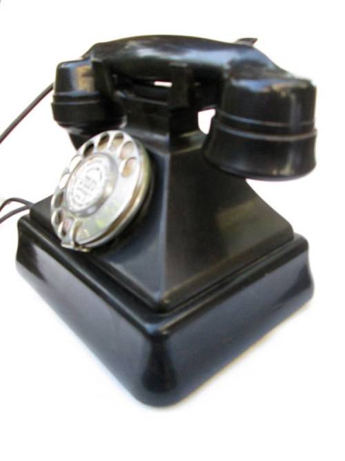 c1930's Art Deco Bakelite Siemens Brother London Pyramid Telephone from Blisful