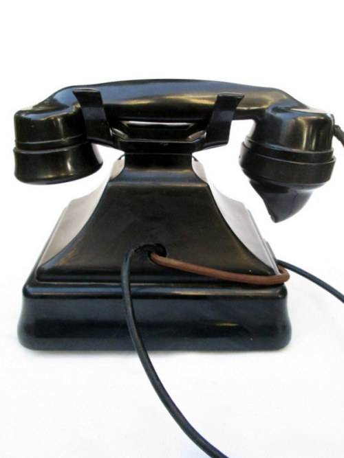 c1930's Art Deco Bakelite Siemens Brother London Pyramid Telephone from Blisful