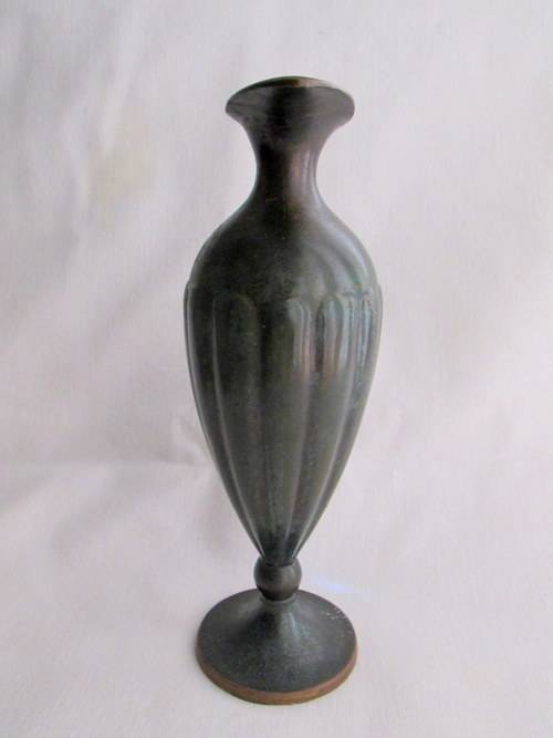 Vintage solid Bronze Judaica Oil Jug from Blisful