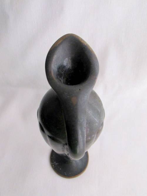 Vintage solid Bronze Judaica Oil Jug from Blisful