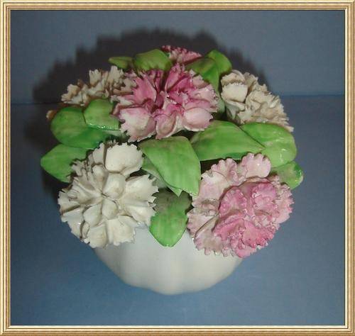 Floral Bouquet of Carnations by Royal Adderley Bone China England from Blisful