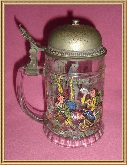 Vintage West German Tankard with Bicycle Bell Lid from Blisful