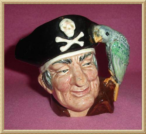 c1951 Royal Doulton Character Jug Long John Silver D6386 small from Blisful