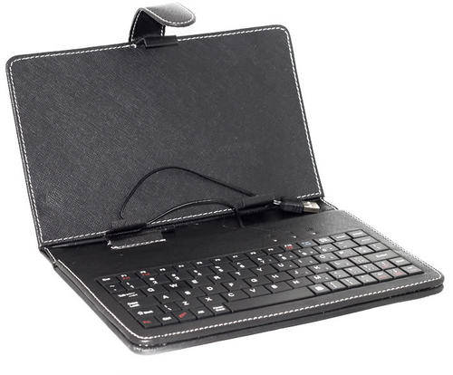 Leather Case With USB Keyboard Pouch & Stylus