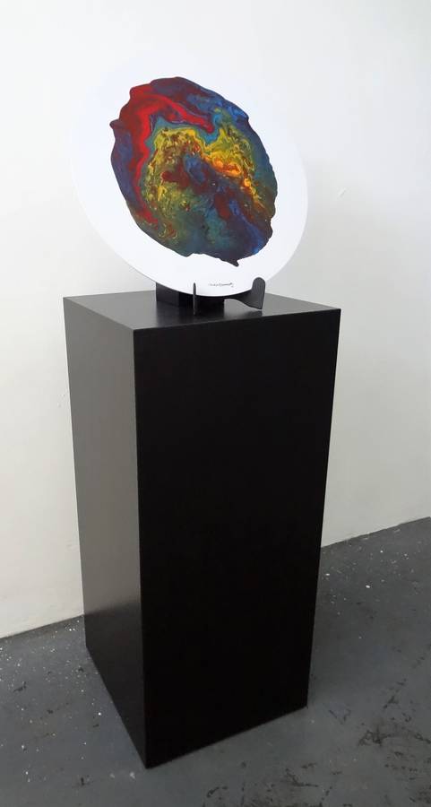 Hilton Edwards Abstract Art Painting - tondo