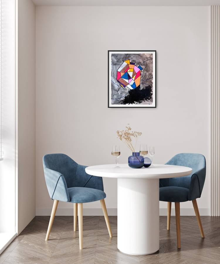 Hilton Edwards Abstract Art Painting - Portrait Series