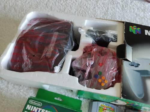 Nintendo 64 console with box