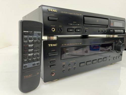 TEAC AG-780 AM/FM Stereo Receiver & TEAC CD-P1100 Compact Disc Player + TEAC Remote