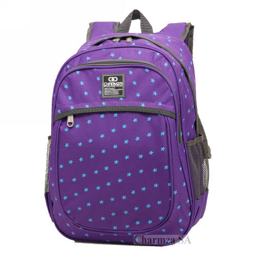 Charmza School Bag Backpack Purple