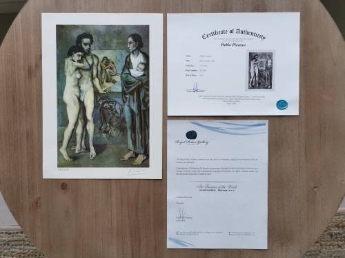 Hand Signed Picasso Print - Rare