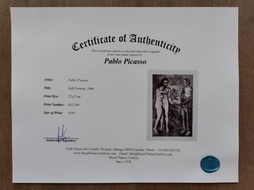 Hand Signed Picasso Print - Rare