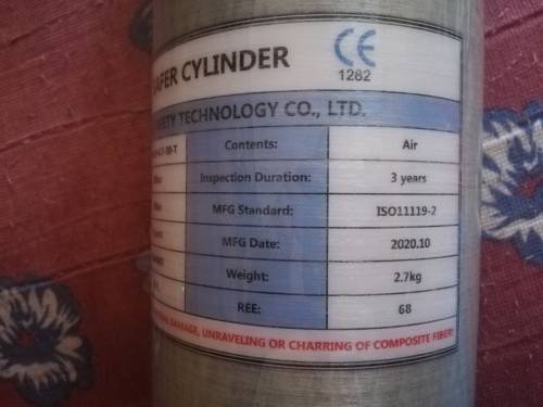 Shenyang 4.7Lit Scuba tank