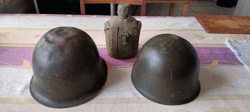 Vintage Collectable Army Staaldak with Doybe and water bottle