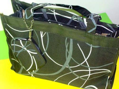 Brand New!! Black HUGE Handbag with WALLET