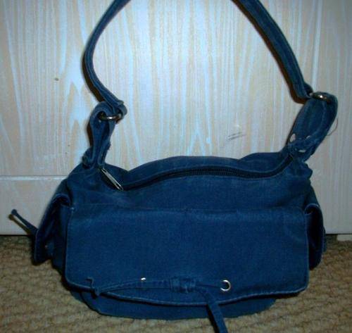 Blue, Denim, durable handbag