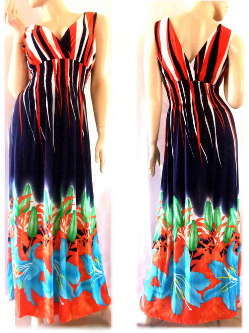 Ever Pretty Double V-neck Floral Maxi Dress Size 34/36