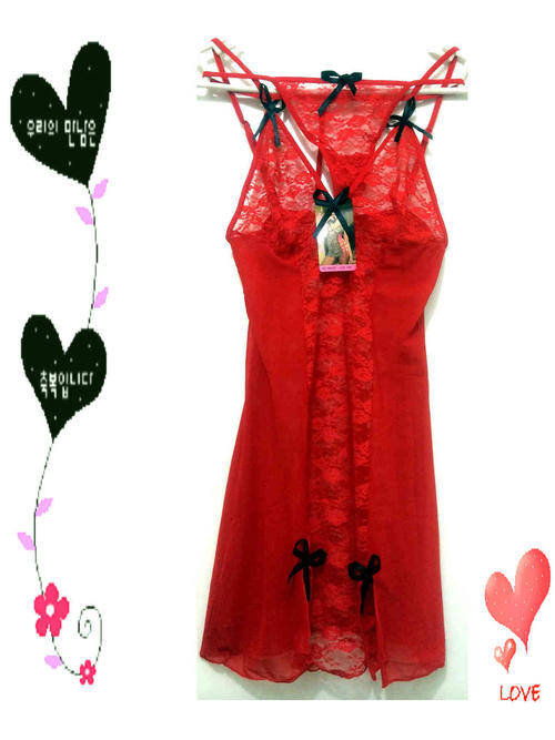 Sexy Lace Sheer Babydoll/G-String Size 34/36
