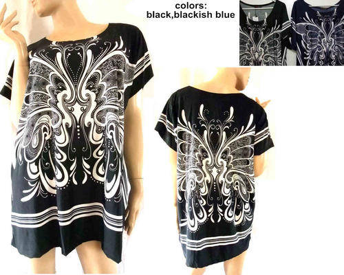 Straight Cut Loose Long Top 1Size (up to size48)