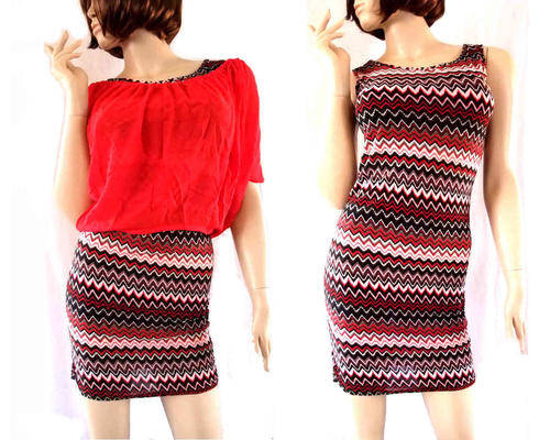 Sexy Slim Short Dress With Flutter Top Size 32/34