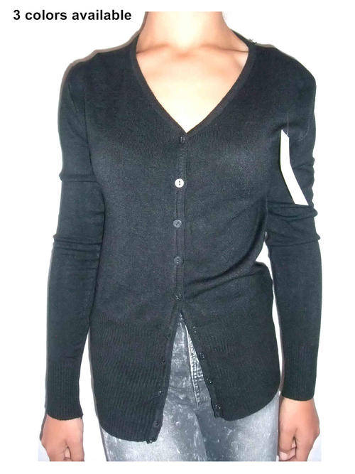Essential Cotton Cardigan Size 32/34 Color Purple