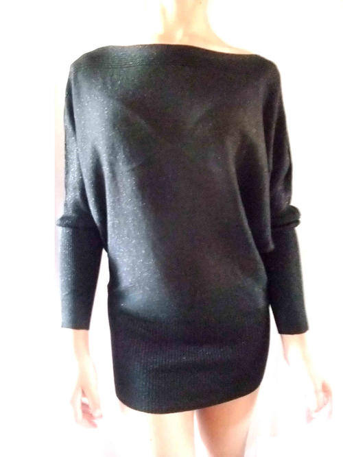 Viscose Boatneck Batwing Sleeve Long Top Size 32-38