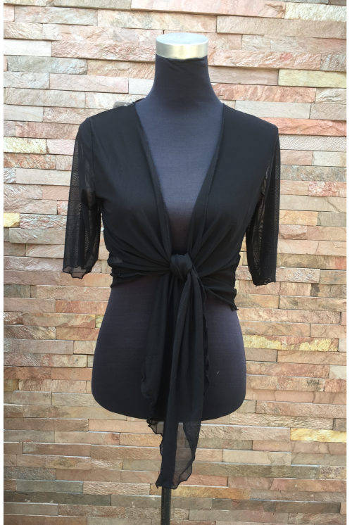 Mesh Wrap Cardigan One Size