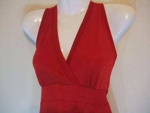 ELEGANT RED EVENING DRESS / M