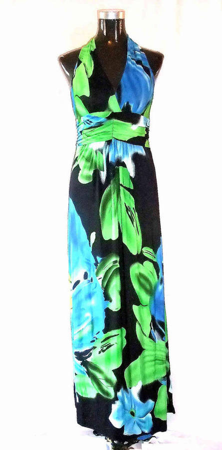 ELEGANT Waist Ruffled MAXI Dress 32/34