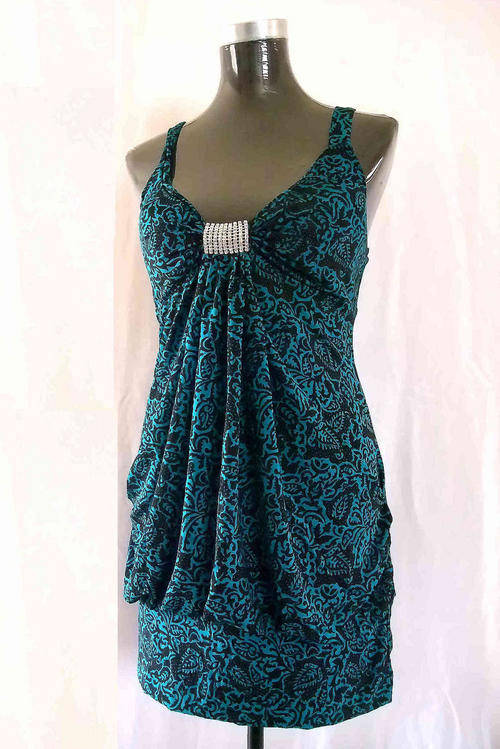 Drop Front Diamond Short Dress/Top 34/36