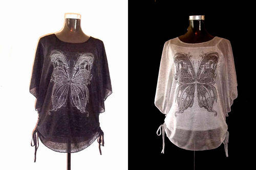 New Arrivals *** Comfy Chiffon Top With Inner Camisole * * * Colors:1.Black 2.Silver