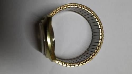 Omega Electronic F300Hz Geneve Chronometer Gold Plated Watch