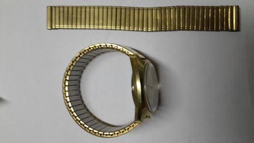 Omega Electronic F300Hz Geneve Chronometer Gold Plated Watch