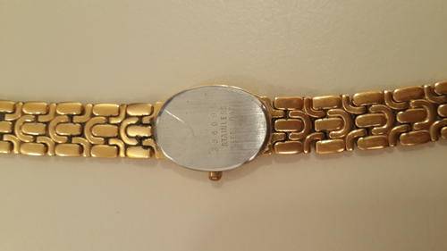 Vintage Facet Quartz gold plated ladies watch