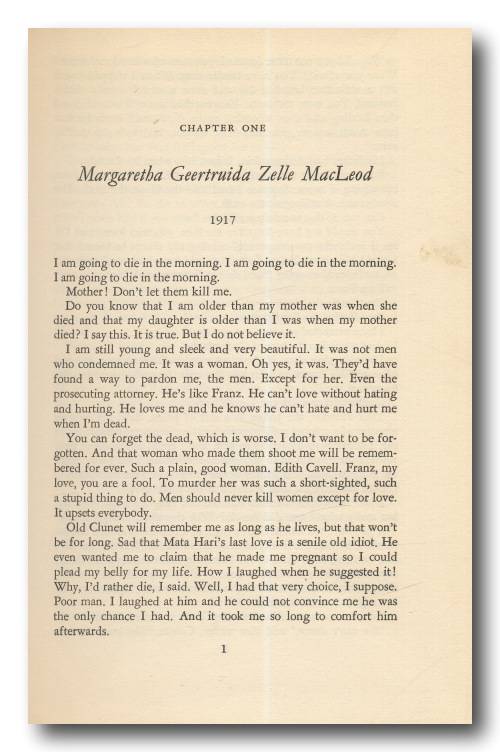 The Eye of the Lion - A novel based on the Life of Mata Hari by Lael Tucker Wertenbaker (1964)