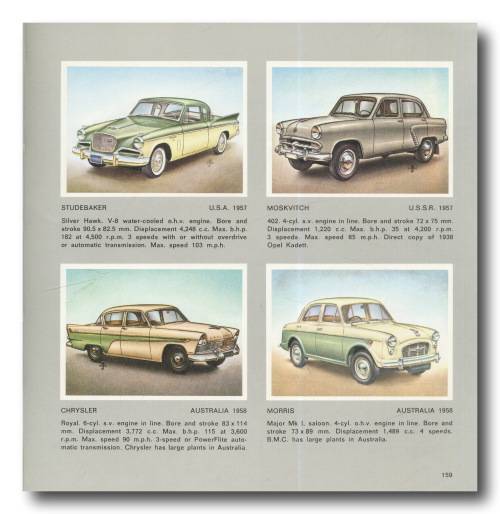 Illustrated Motor Cars of The World (From 1770 to present day (1967) by Piet Olyslager (1967)