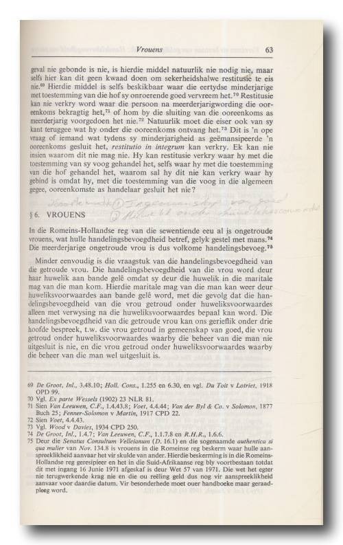 Kontrakreg en Handelsreg deur De Wet and Yeats (Butterworths 4e druk 1987)