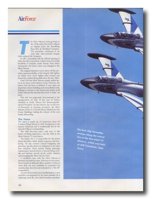 Air Report 1995 - South Africa`s Aerospace Yearbook