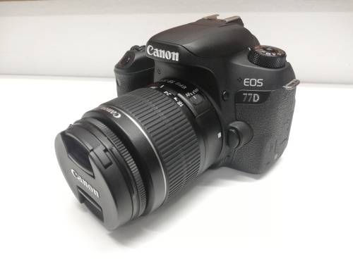 CANON EOS 77D DSLR CAMERA WITH CANON EF-S 18-55MM F/4-5.6 IS STM LENS
