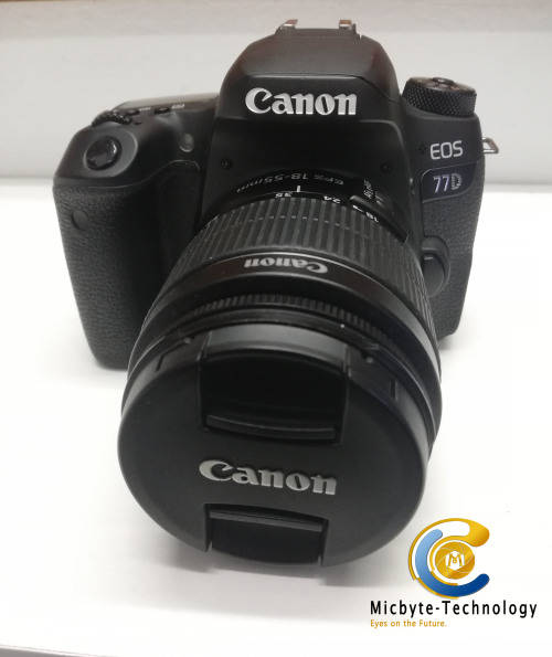 CANON EOS 77D DSLR CAMERA WITH CANON EF-S 18-55MM F/4-5.6 IS STM LENS