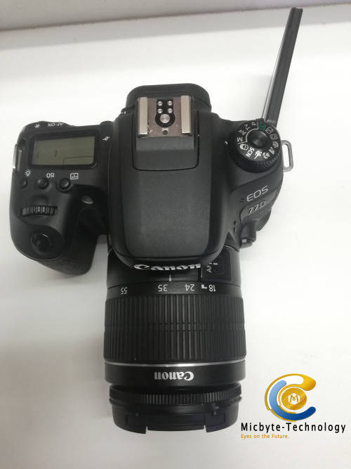 CANON EOS 77D DSLR CAMERA WITH CANON EF-S 18-55MM F/4-5.6 IS STM LENS