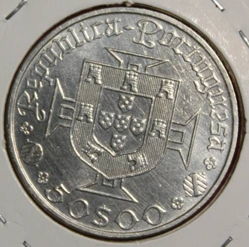 1969(598) Portugal 50 Escudos (Silver 65%) - UNC