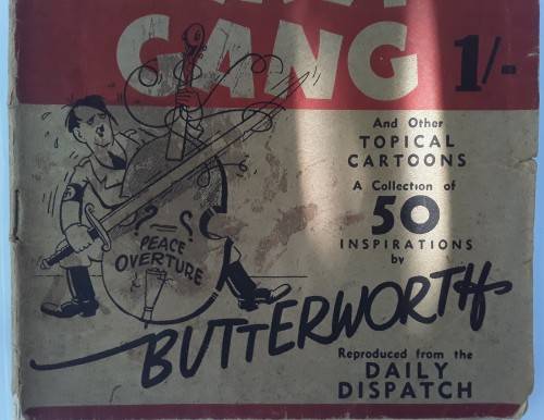 RARE WORLD WAR 2 BRITISH CARTOON BOOK `ADOLF AND HIS CRAZY GANG`.