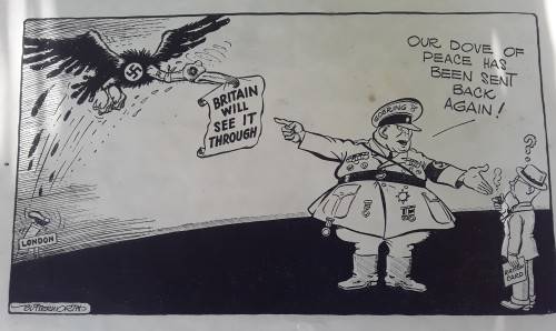 RARE WORLD WAR 2 BRITISH CARTOON BOOK `ADOLF AND HIS CRAZY GANG`.