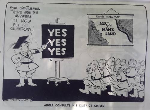 RARE WORLD WAR 2 BRITISH CARTOON BOOK `ADOLF AND HIS CRAZY GANG`.