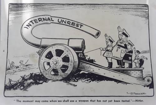 RARE WORLD WAR 2 BRITISH CARTOON BOOK `ADOLF AND HIS CRAZY GANG`.