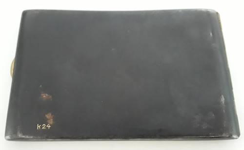Vintage Japanese Damascene 24k gold inlaid cigarette case.