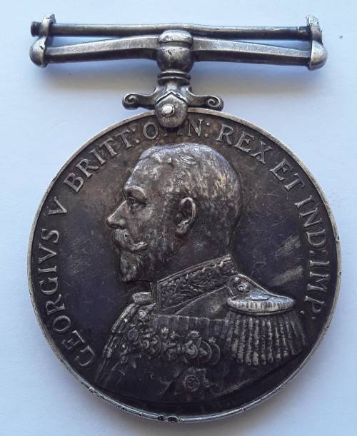 Rare silver WW1 Royal Naval Reserve LS & GC Medal to 2331U J. Foy STO. R.N.R.