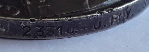 Rare silver WW1 Royal Naval Reserve LS & GC Medal to 2331U J. Foy STO. R.N.R.