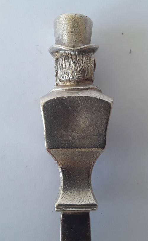 Solid silver Paul Kruger Spoon to commemorate `Battle of Amajuba`. Cape Mint. 925. 39.73 grams.
